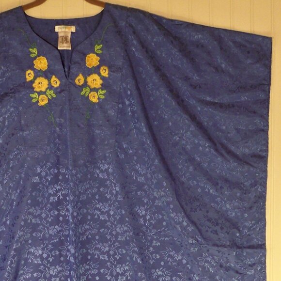Simple Basic, Blue House Poncho Dress - Picture 1 of 6